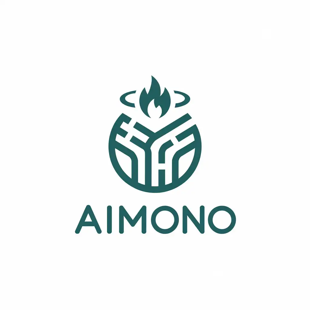 LOGO Design for Aimono Trees Flame and Halo Symbolism for Medical Dental Industry