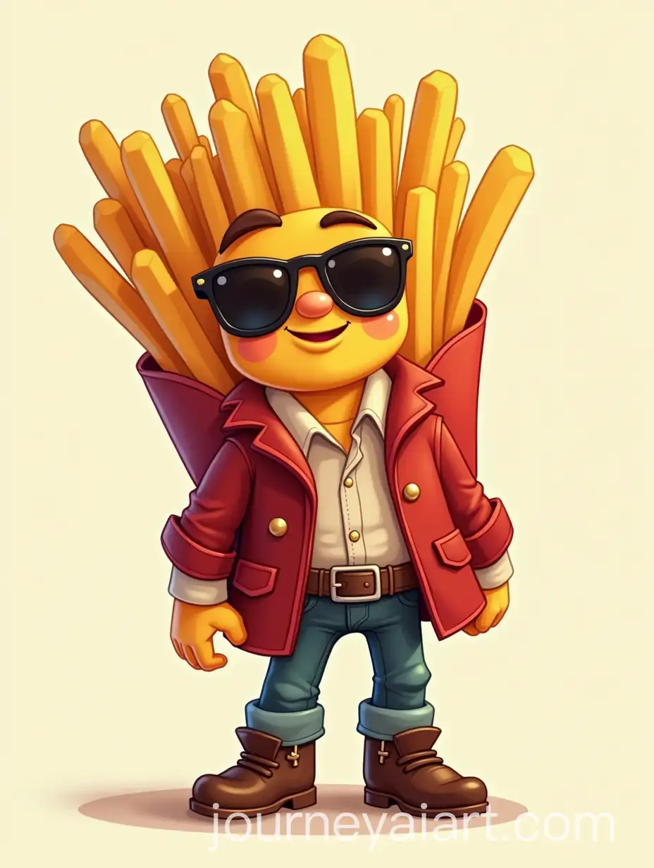 AI-Image-Prompt-ExpansionCartoon-Brain-Rod-Bandidi-Pomfridi-Gangster-Cowboy-Meets-French-Fry-in-Fun-Animation-Styles