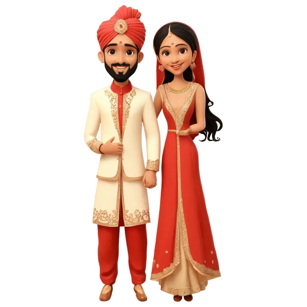 Indian-Wedding-Couple-Cartoon-PNG-Vibrant-and-Joyful-Illustration-for-Digital-Content