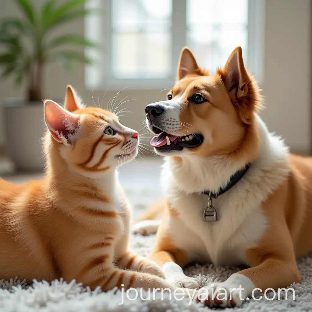 Adorable-Cat-and-Dog-Friendship-in-a-Cozy-Living-Room