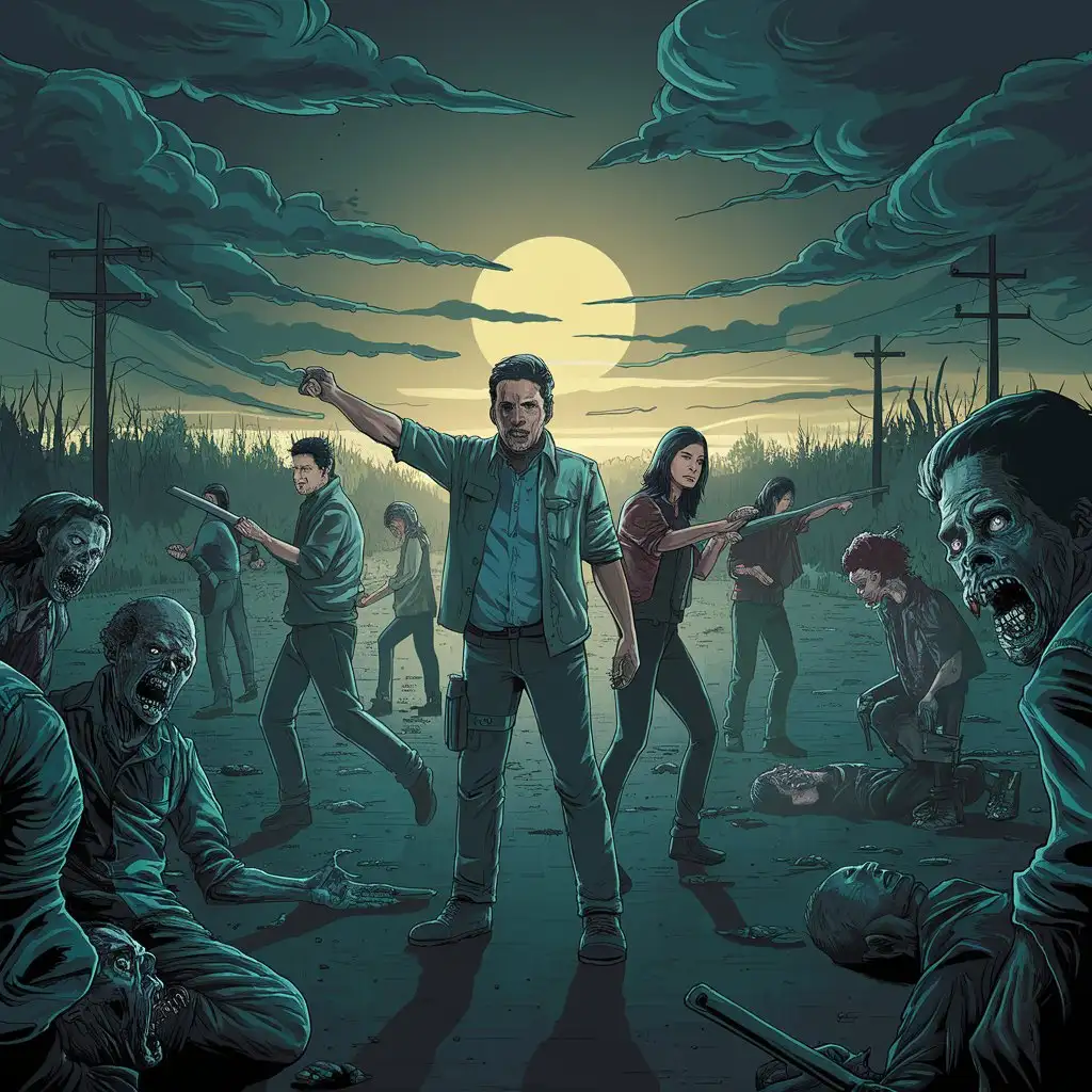 Survivors in a ZombieApocalypse World Inspired by The Walking Dead and The Purge