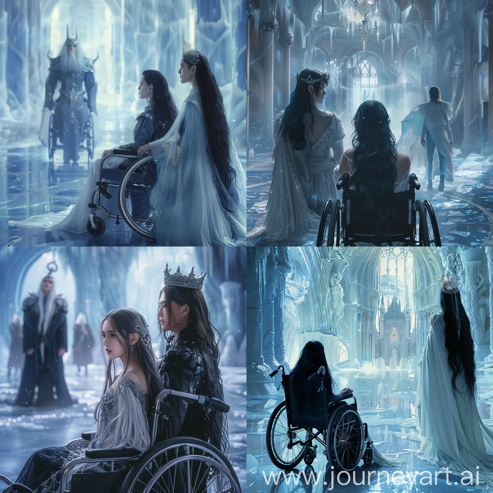 Fantasy-Scene-Royalty-and-Magic-in-an-Icy-Hall