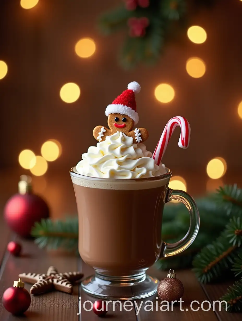Hot-Chocolate-with-Gingerbread-Man-and-Christmas-Tree-Bokeh-Lights