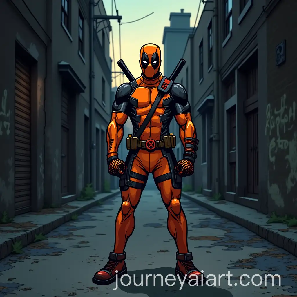 PunkRock-Character-Scratch-in-Urban-Alley-at-Dusk