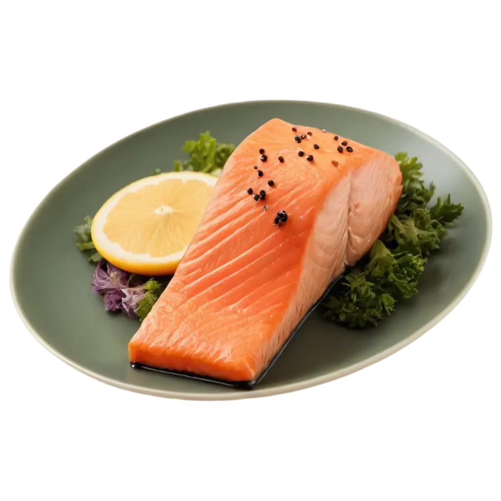 Delicious-Plate-of-Salmon-PNG-Image-Freshness-Captured-in-High-Quality