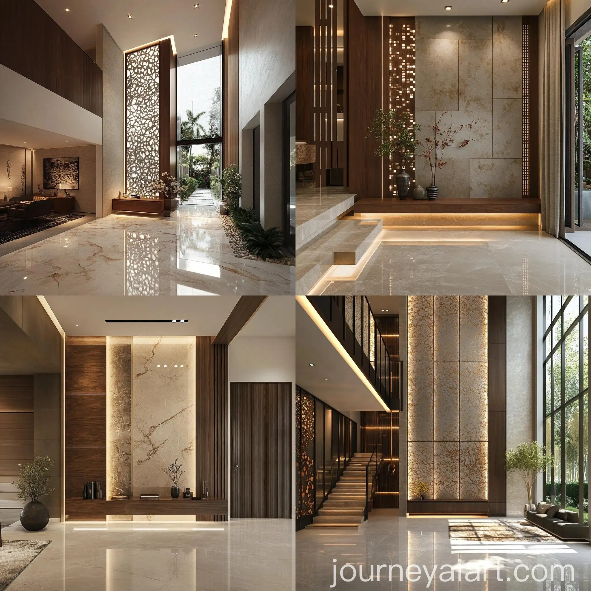 Modern-Villa-Foyer-Design-with-Double-Height-Wall-Partition-and-Console