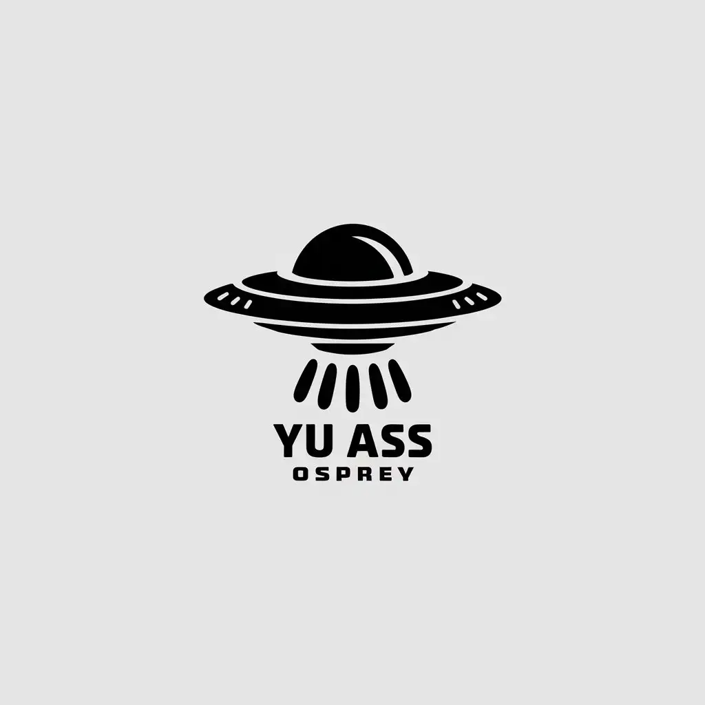 LOGO-Design-For-Yu-Ass-Osprey-Minimalistic-UFO-Flying-Saucer-Theme