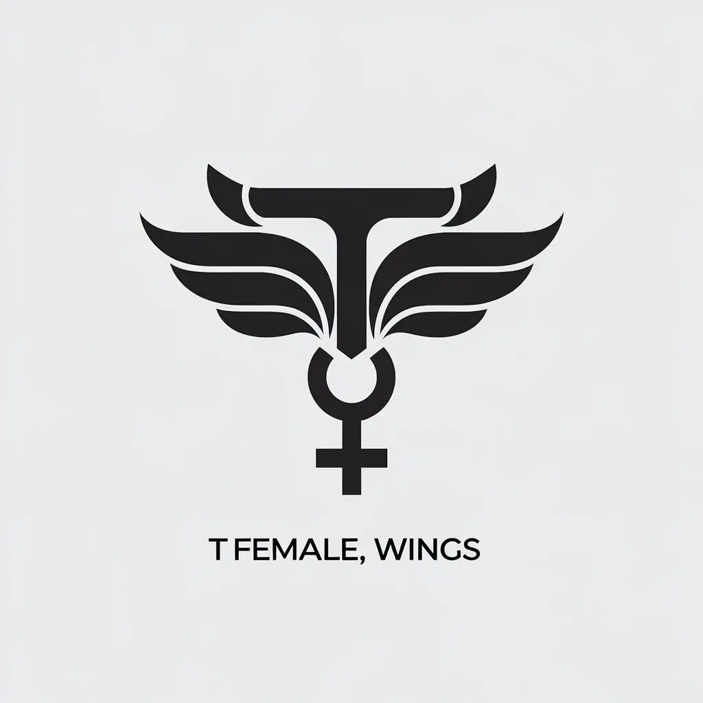 LOGO Design for TFemale Wings Minimalistic Vector Logo for Beauty Spa Industry