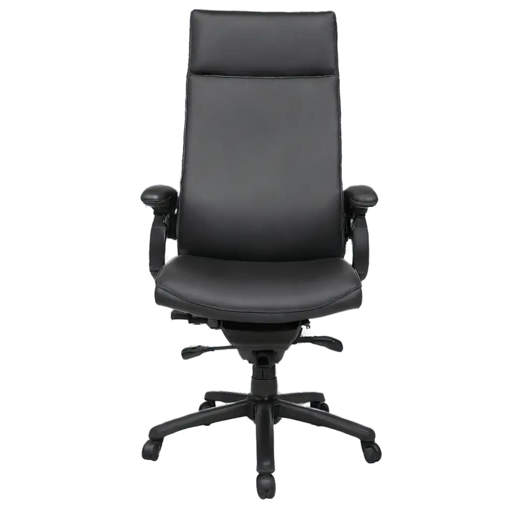 Front-View-Office-Chair-PNG-for-HighQuality-Visual-Use