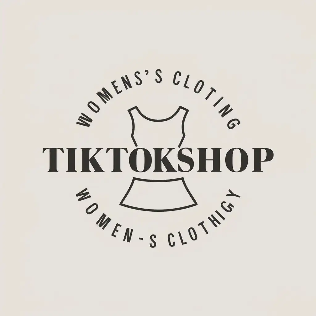 LOGO-Design-For-TikTokShop-Elegant-Vector-Logo-with-Womens-Clothing-Theme