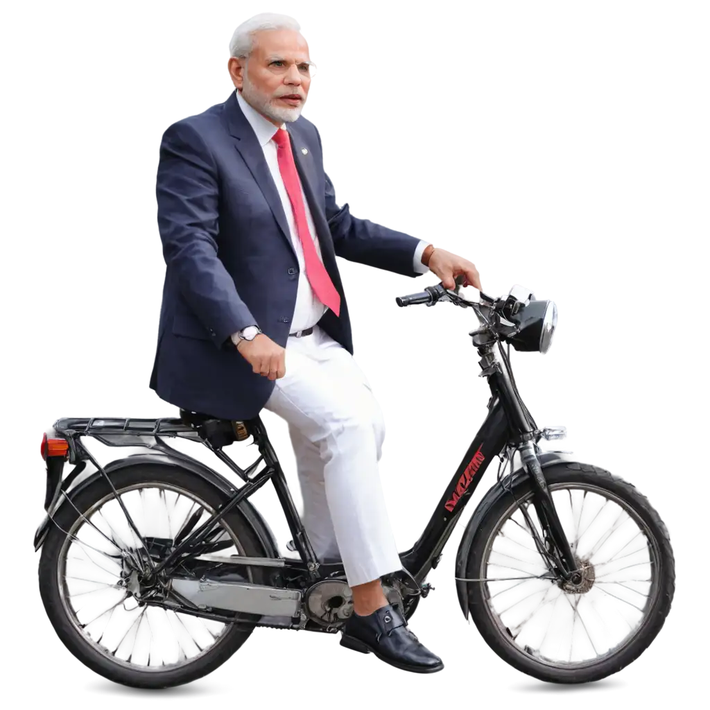 Modi-Ji-on-Bike-PNG-Image-Dynamic-Illustration-of-Political-Figure-Riding-Motorcycle