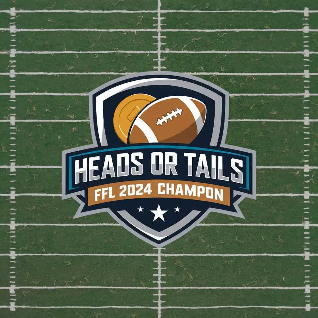 LOGO Design for Heads OR Tails FFL 2024 Champion Shield Symbol for Sports Fitness Industry