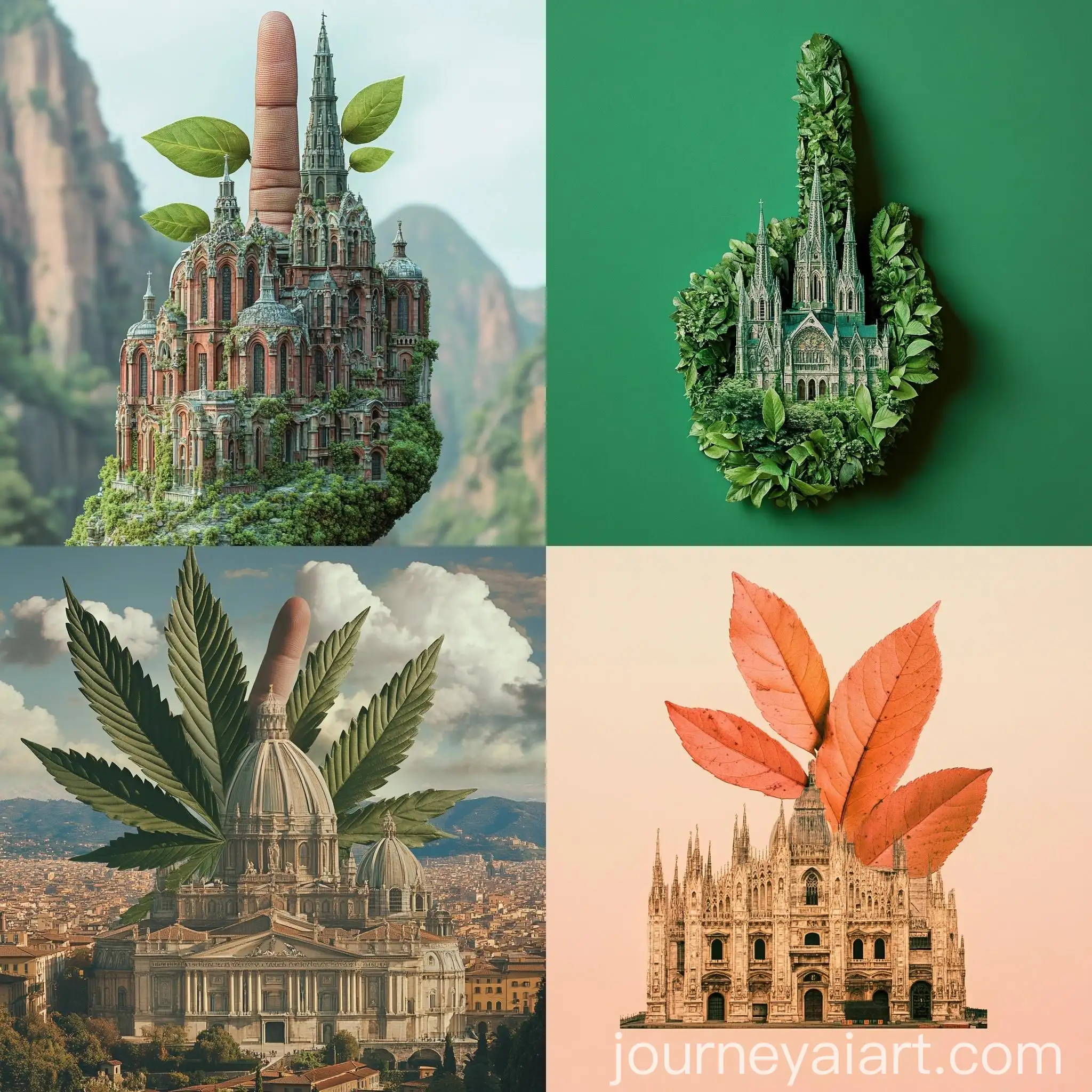 Basilica-with-Leaf-Design-in-Middle-Finger-Shape