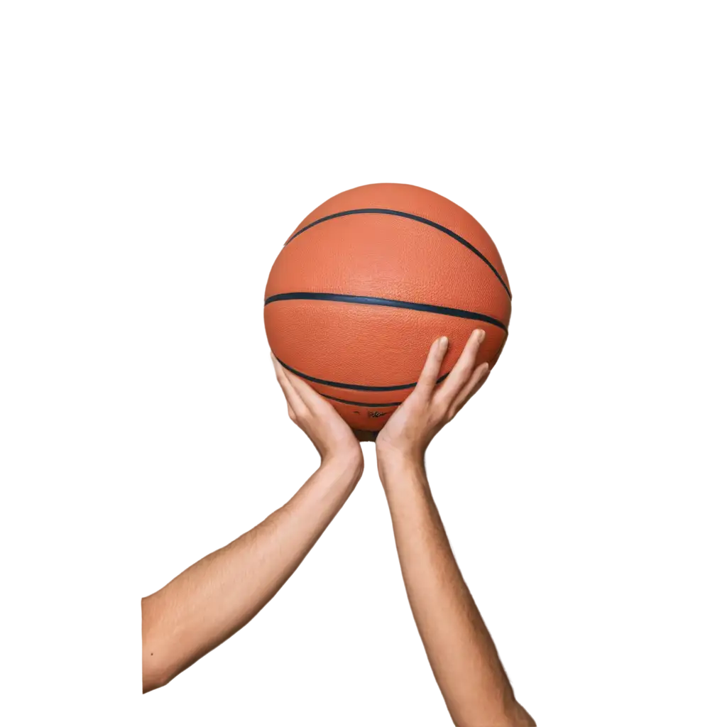 Hand-Holds-Basketball-PNG-Image-HighQuality-Transparent-Format-for-Versatile-Usage