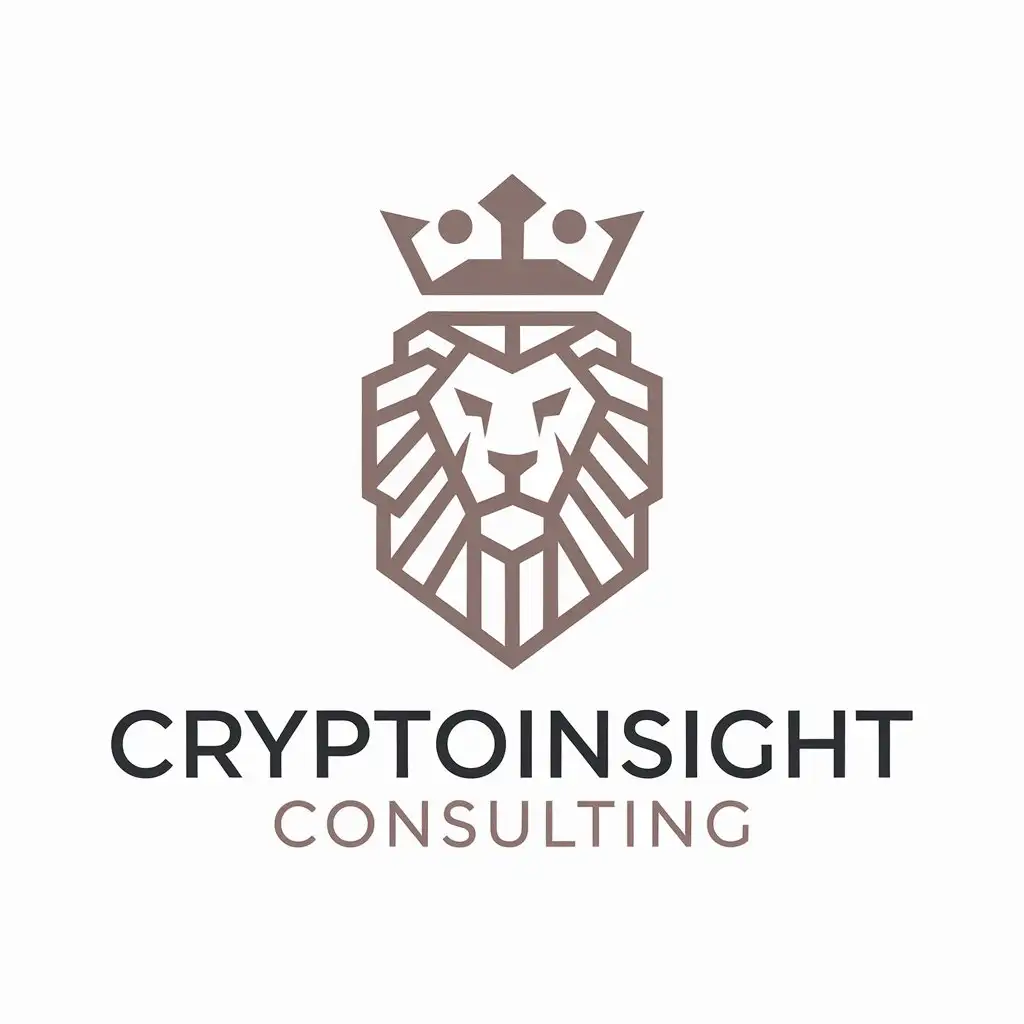 LOGO Design for Crypto Lion Dark Background with a Majestic Lion Symbol in  Moderation | AI Logo Maker
