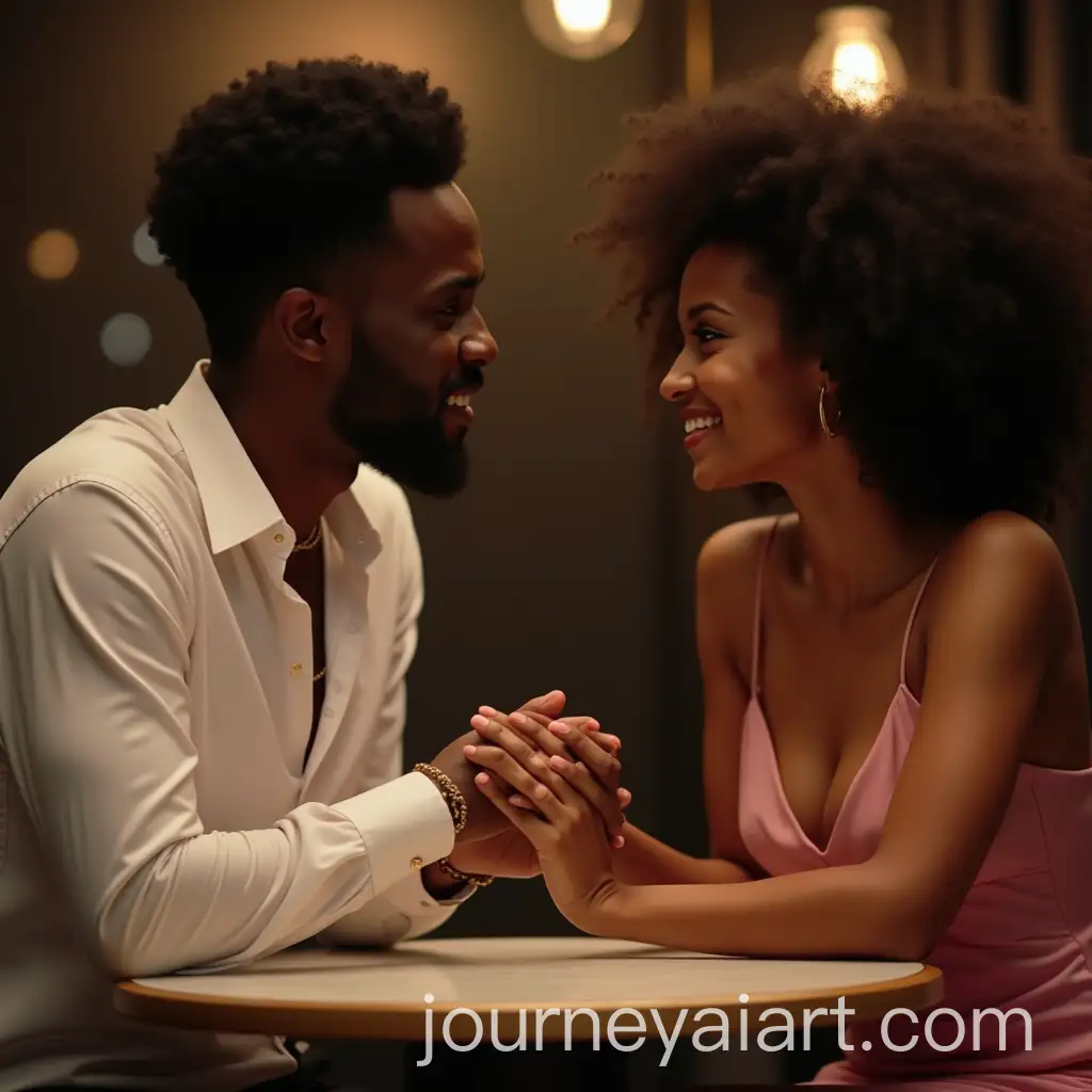 Romantic-Couple-in-Elegant-Caf-Tenderly-Holding-Hands