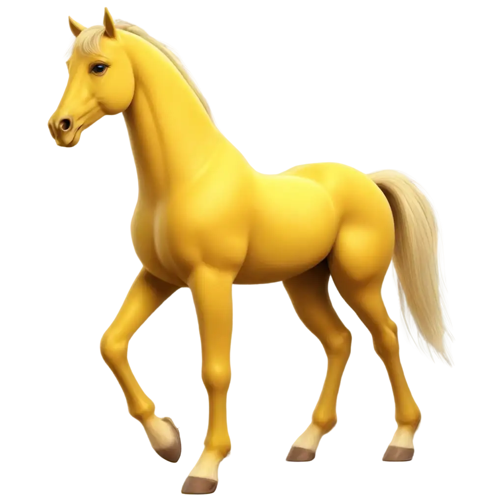 Yellow-Horse-PNG-Image-HighQuality-and-Versatile-Digital-Art-for-Various-Uses