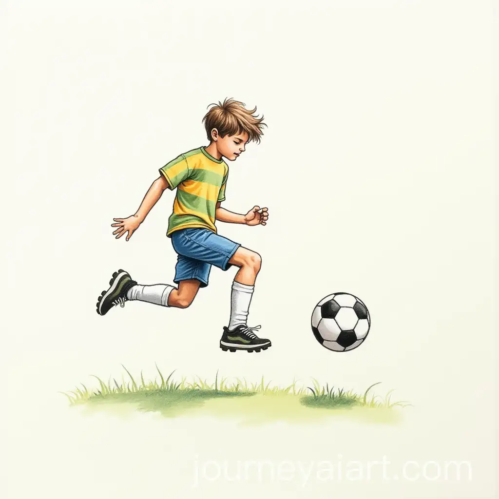Adolescent-Soccer-Player-with-Vibrant-Colored-Ball