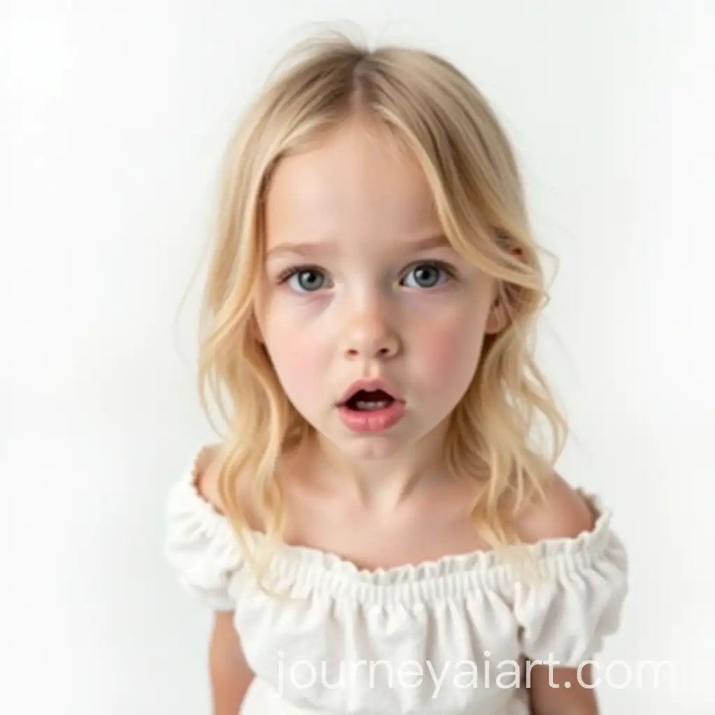 Portrait-of-a-Pretty-SevenYearOld-Blonde-Girl-in-White-Dress-with-Dark-Blue-Eyes