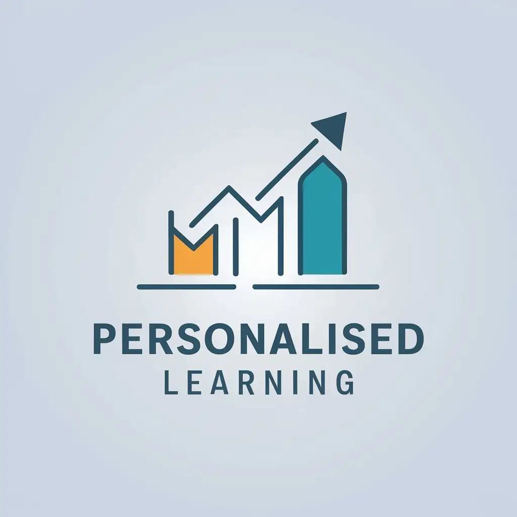 LOGO Design For Personalised Learning Vector Design with Progress Symbol