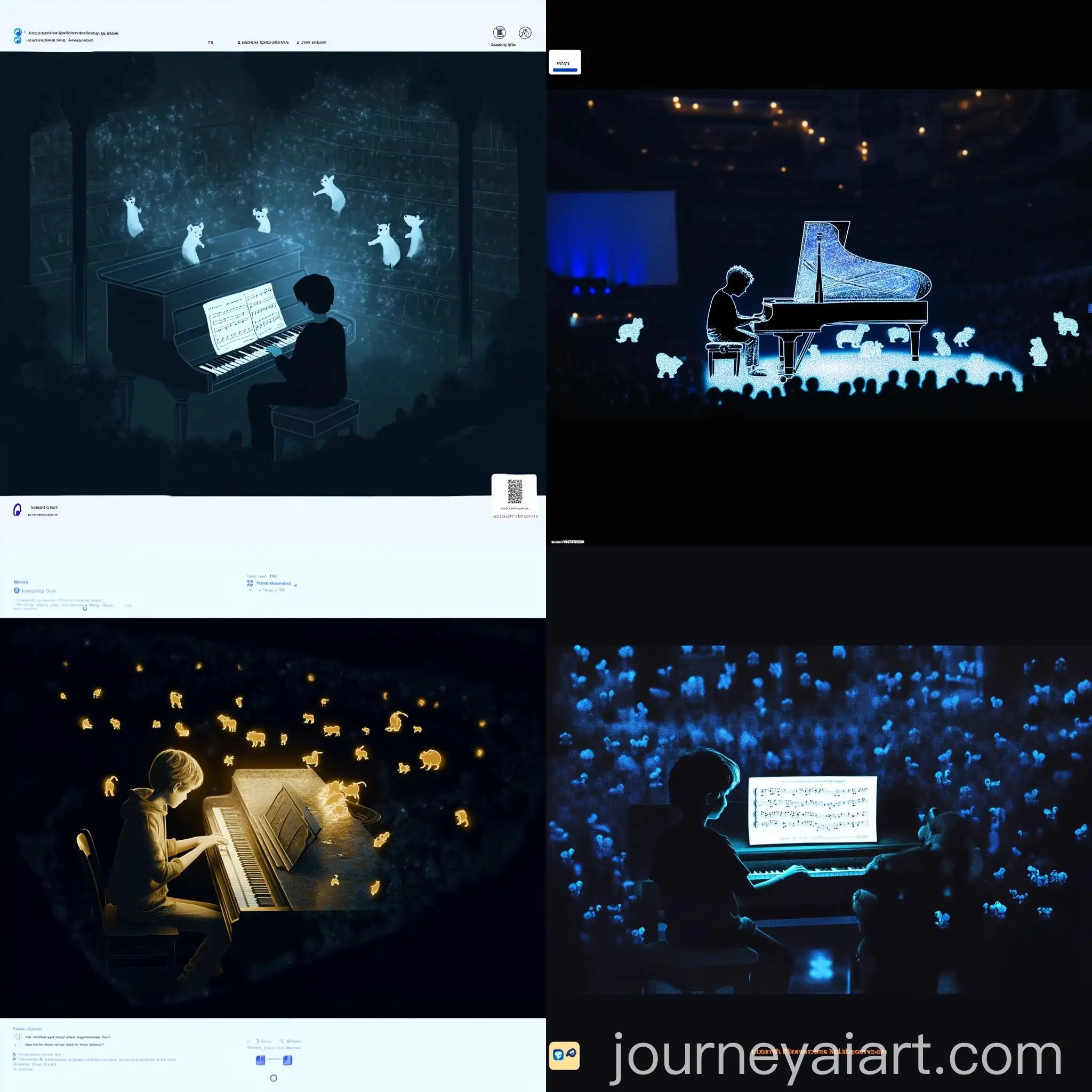 Child-Playing-Piano-with-Magical-Animal-Patronus-in-the-Dark