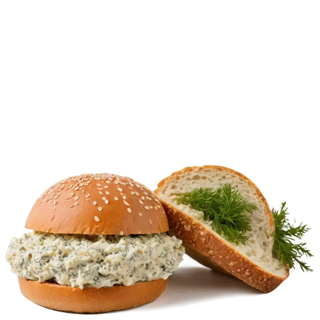 Gourmet-Sandwich-PNG-Image-with-Artisanal-Bread-Sesame-Bun-and-Fresh-Dill-HighResolution-Food-Photography