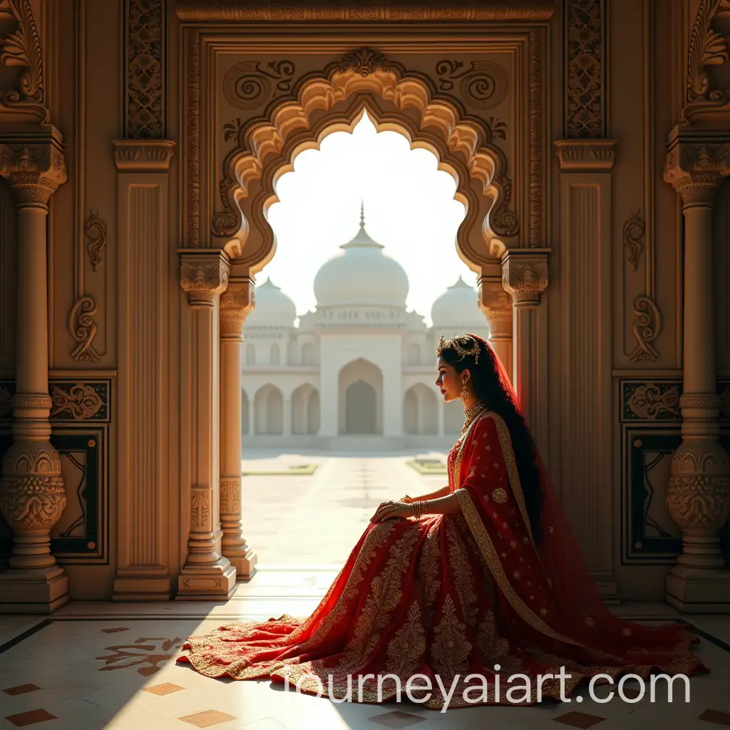 Thoughtful-Indian-Princess-in-Opulent-Palace-Jharokha
