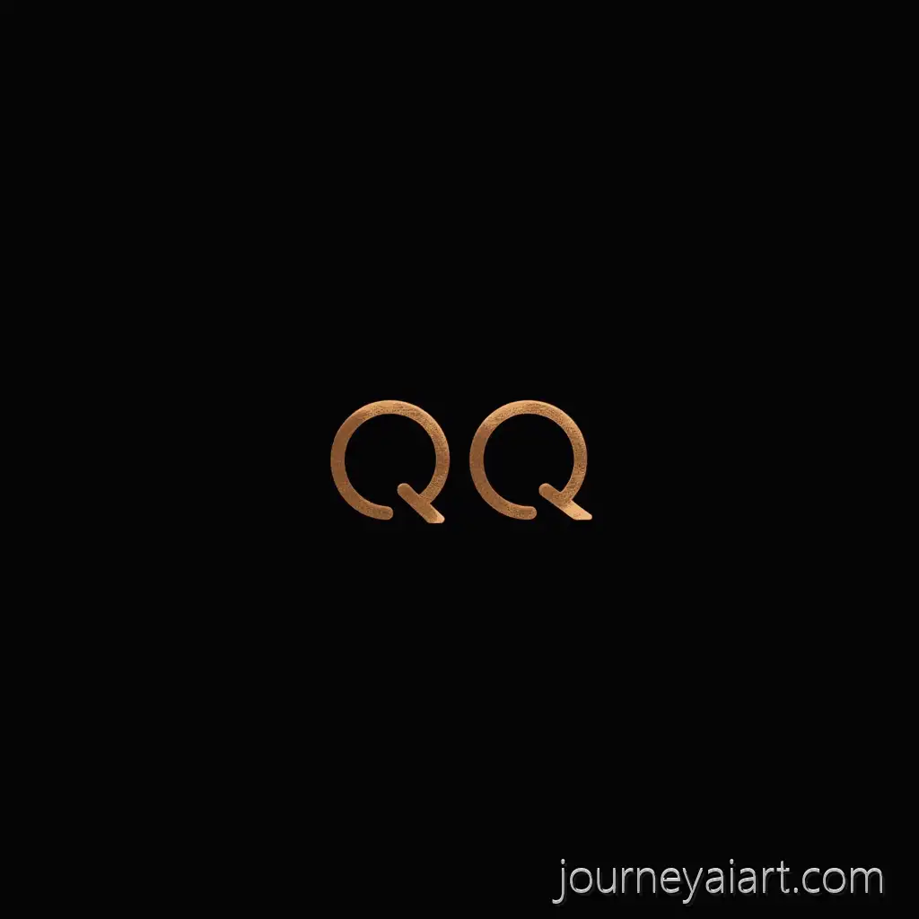 Minimalist-Logo-with-Two-Qs-on-Black-Background