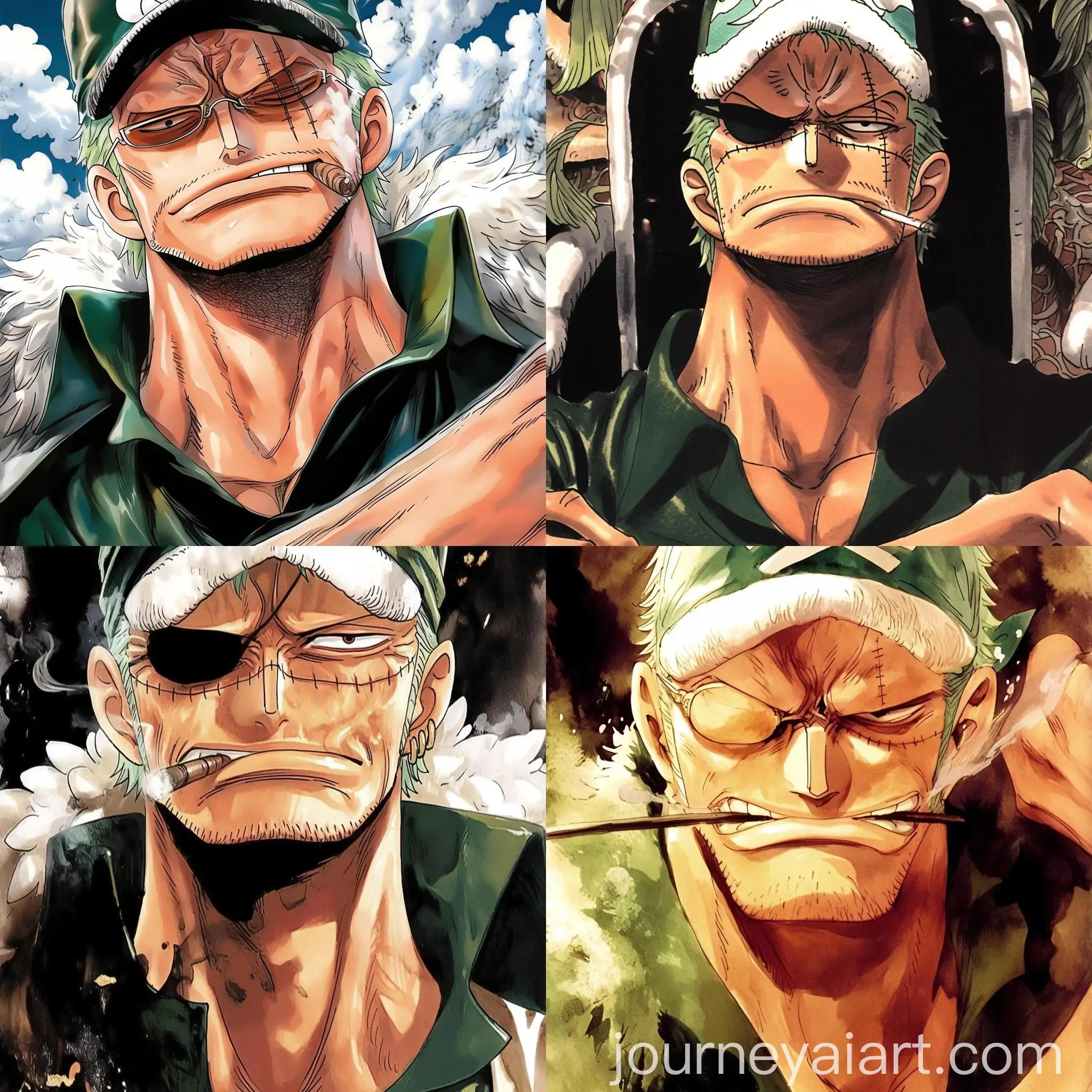 Watercolor-Pirate-Character-from-Manga-One-Piece