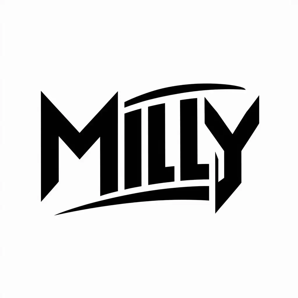 Masculine DJ Logo Design MILLY