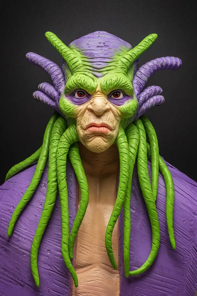 Colorful-Alien-with-Tentacles-on-Black-Background-Character-Portrait