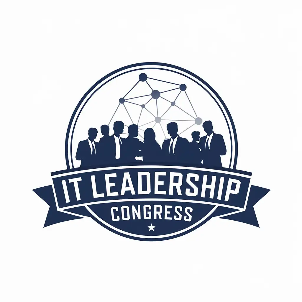 LOGO Design for IT Leadership Congress Modern and Professional with IT Professionals Symbol and Clear Background