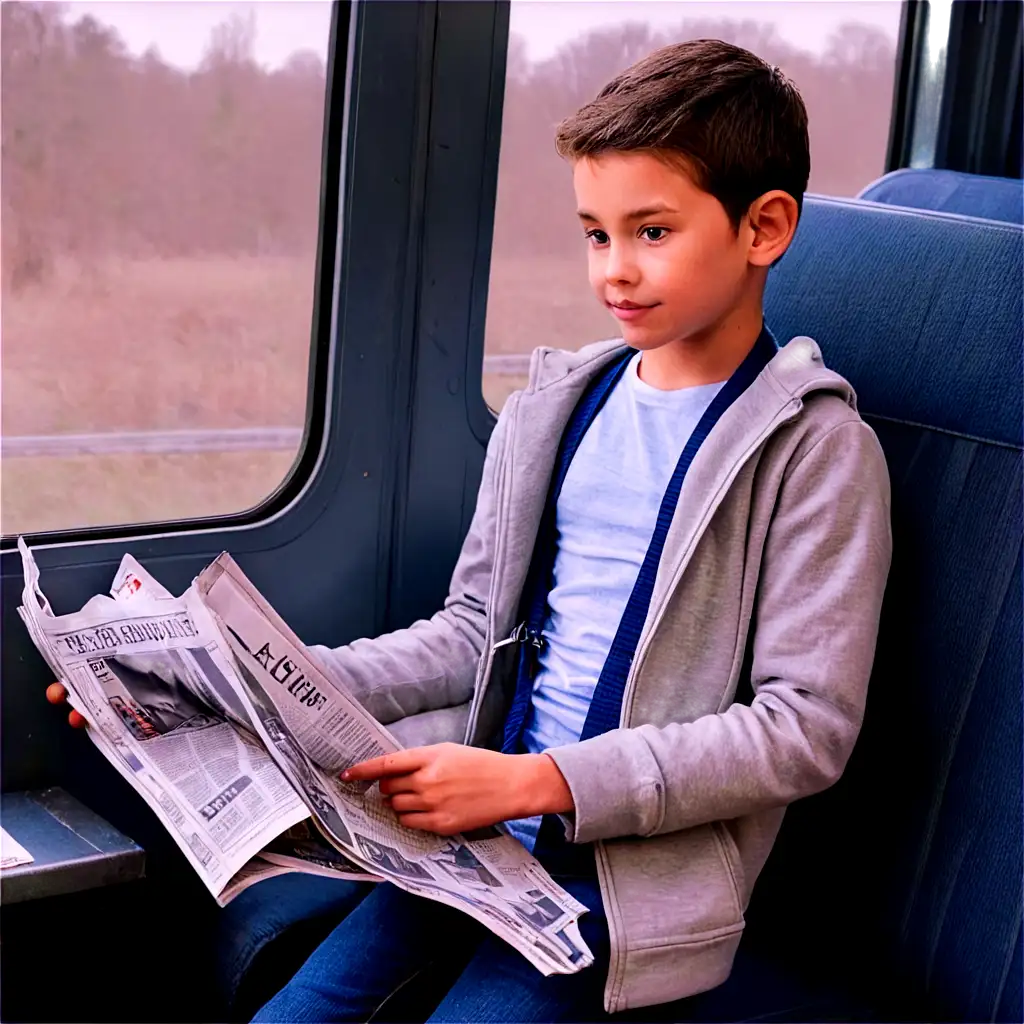 Child-Selling-Newspaper-on-a-TrainPNG-Image-Usage-Analysis-PNG-Image-for-Diverse-Applications