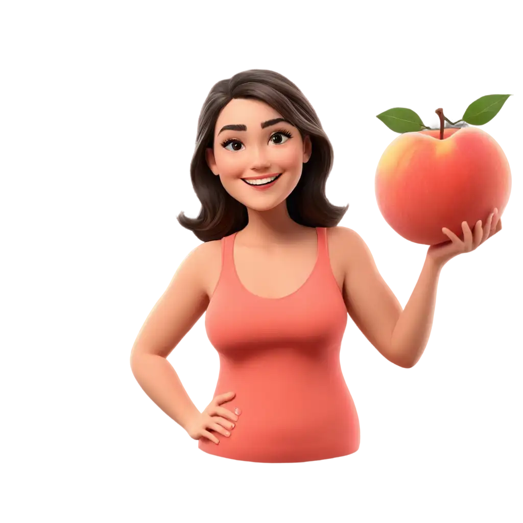 Cartoon-Georgia-Peach-with-a-Smile-Enhancing-Online-Presence-with-a-PNG-Image