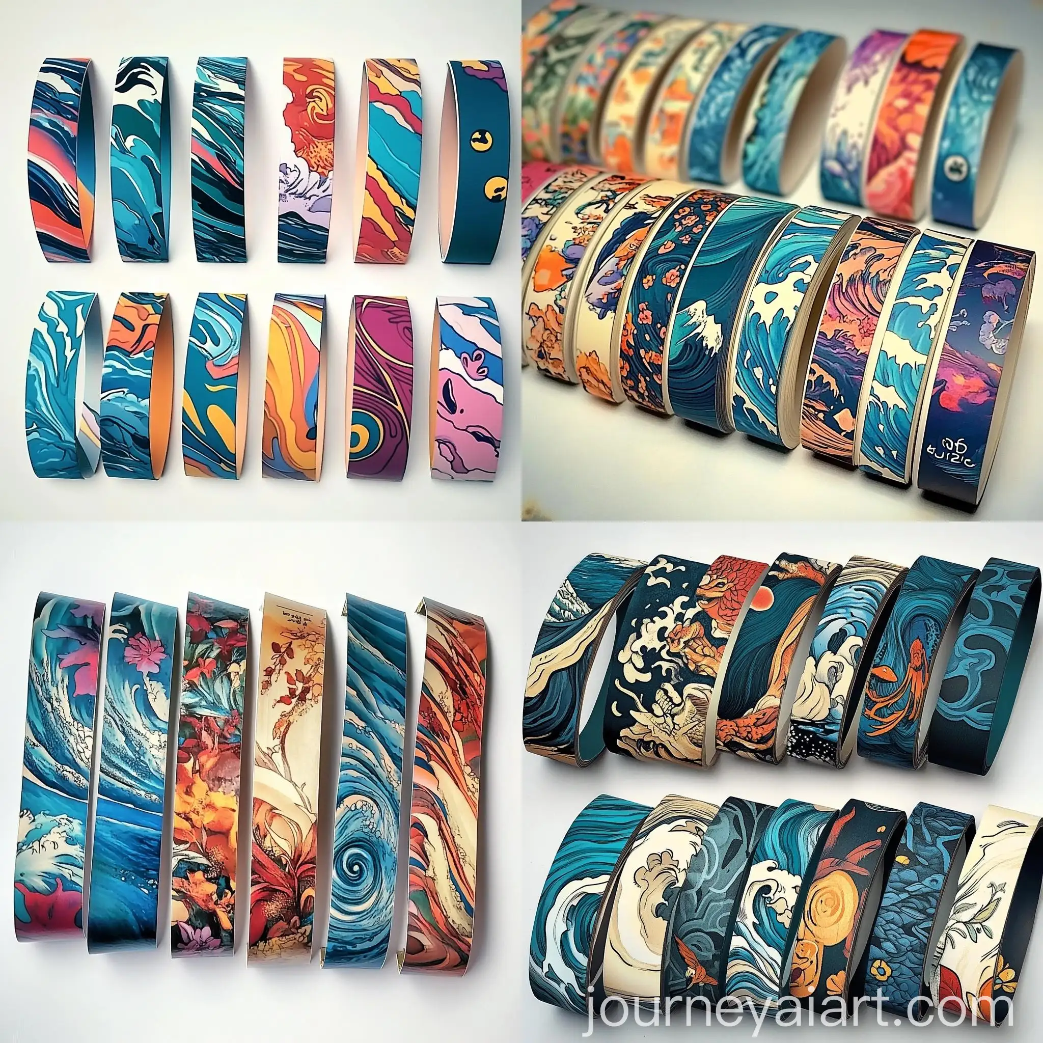 Colorful-Geometric-Patterns-on-12mm-x-200mm-Strips