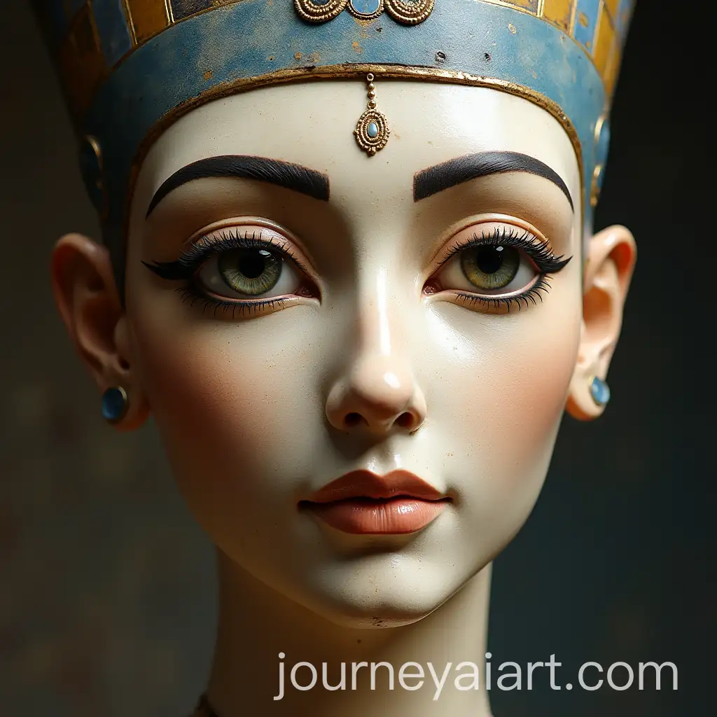 Intricate-Egyptian-Style-Porcelain-Face-Art