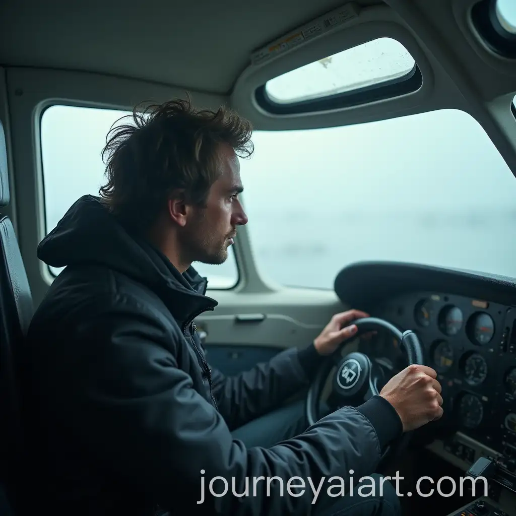 Man-Piloting-a-Plane-Through-Foggy-Weather-withAI-Image-Prompt-Expansion-Uncombed-Hair