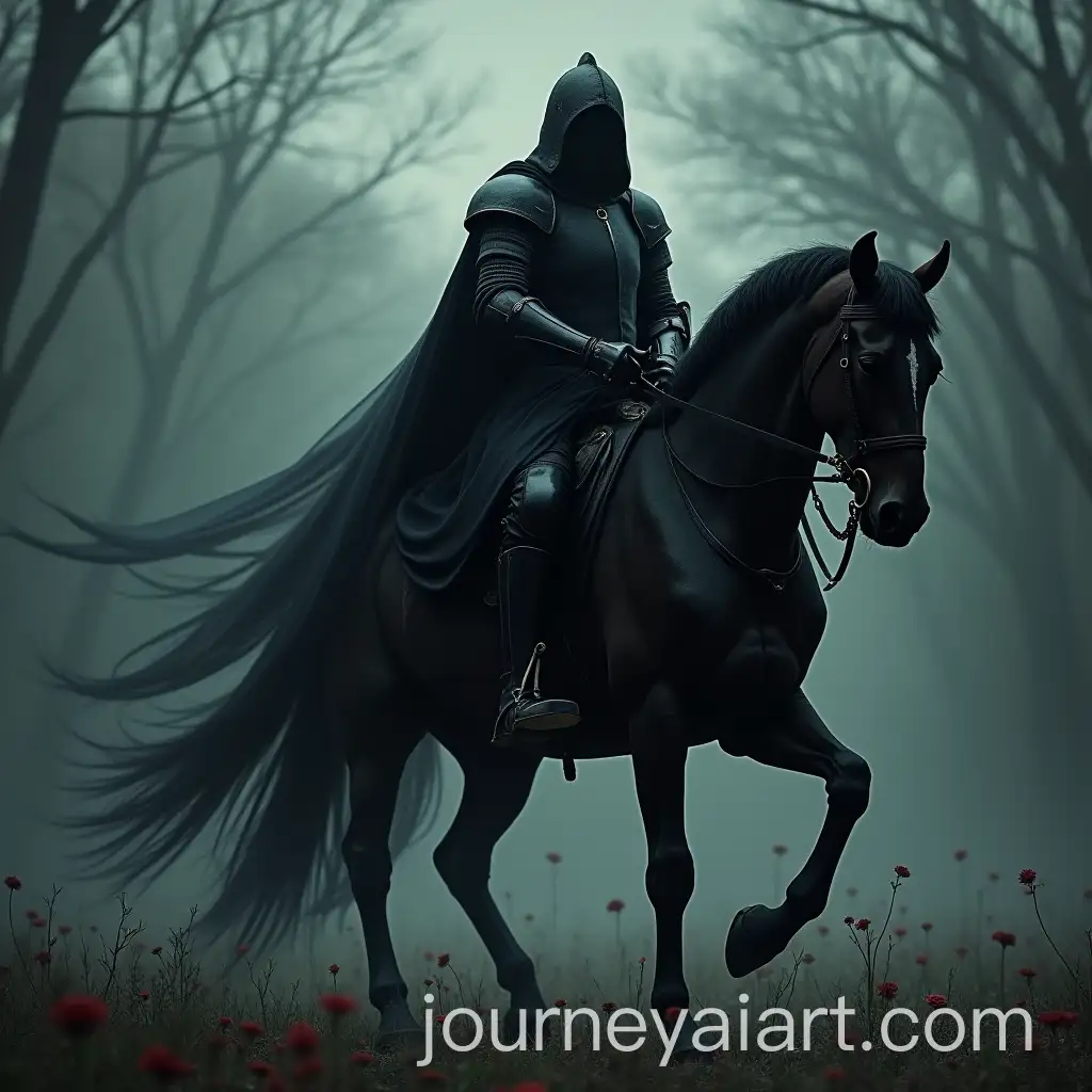 SinisterAI-Art-Prompt-Expansion-Black-Knight-Riding-a-Dark-Horror-Horse