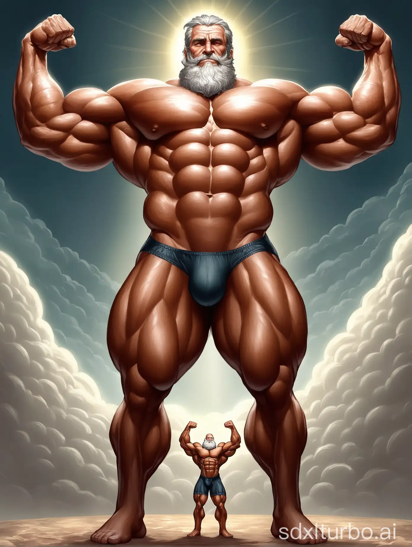 Giant-Elderly-Man-Displaying-Godlike-Strength