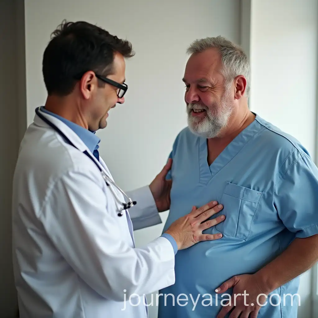 Caring-Family-Doctor-Attending-to-Overweight-Patient