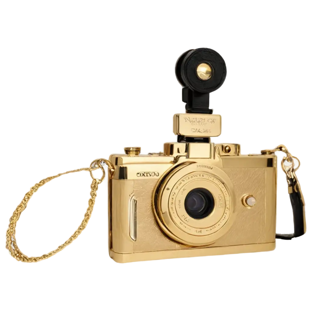 Stunning-Gold-Plated-Camera-PNG-Elevate-Your-Visual-Content