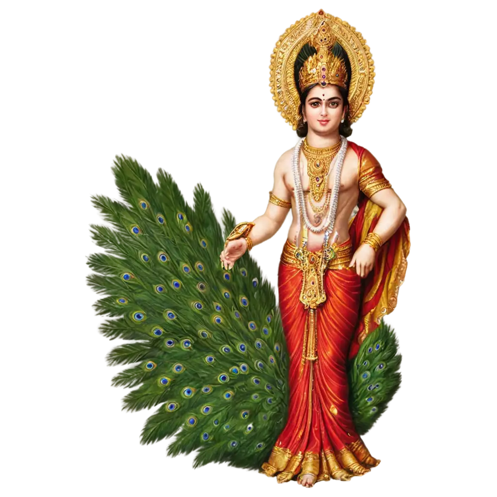 Real-Murugan-with-Peacock-PNG-HighQuality-Image-for-Artistic-and-Spiritual-Projects