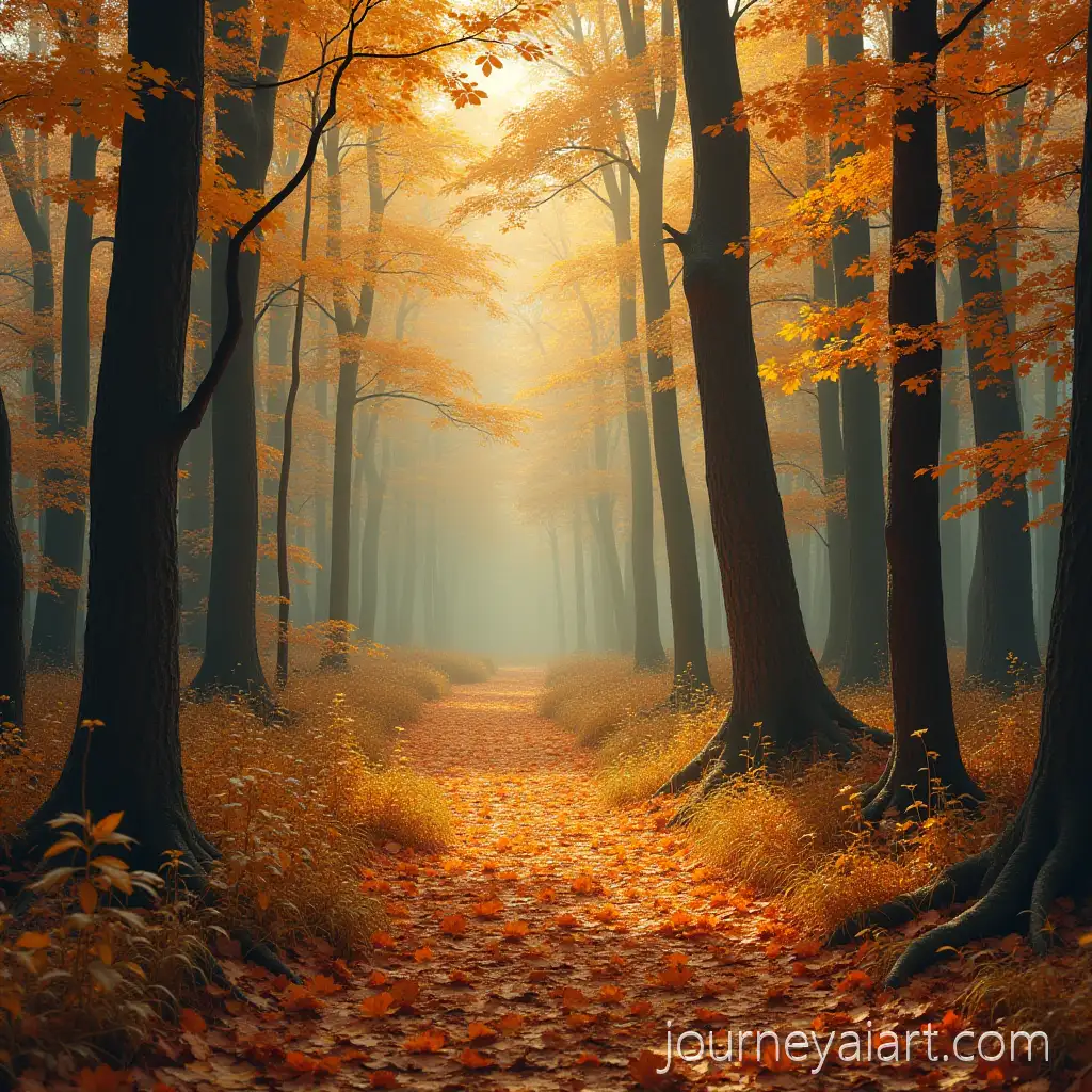 Autumn-Woodlands-with-Vibrant-Foliage-and-TranquilAI-Image-Prompt-Expansion-Atmosphere