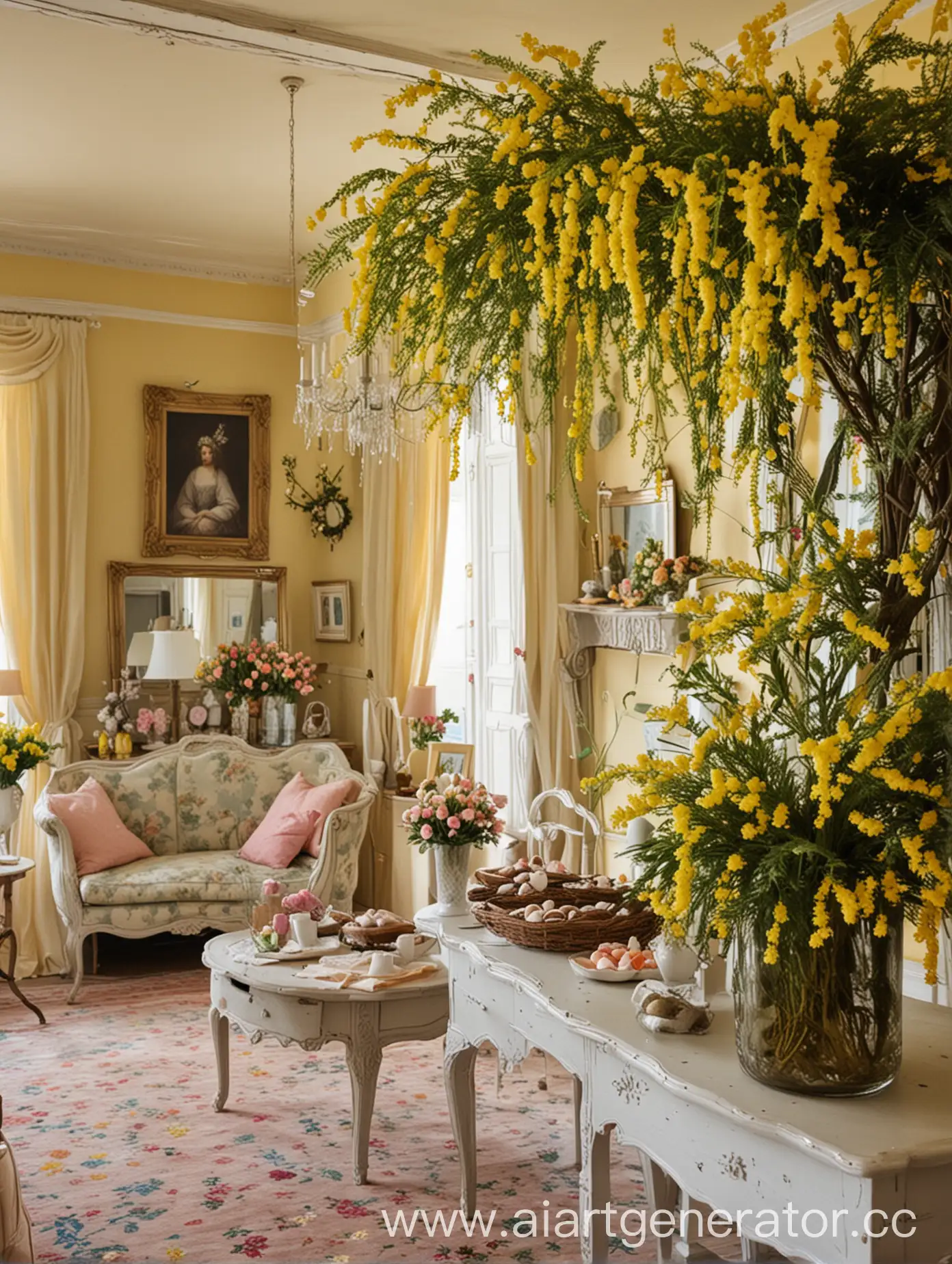 EasterThemed-Room-Decor-with-Mimosas-and-Festive-Touches