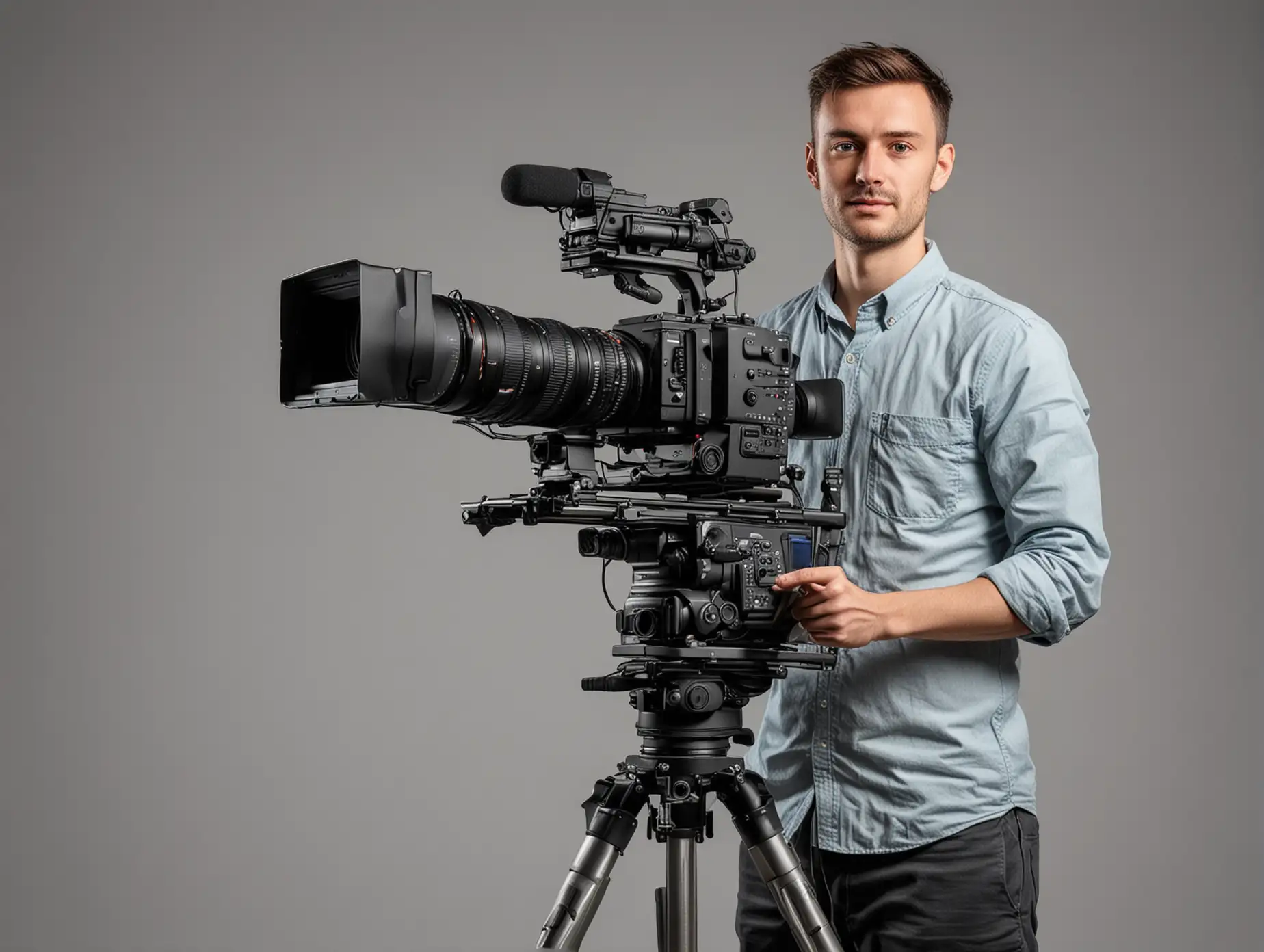 Television-Camera-Operator-with-Tripod