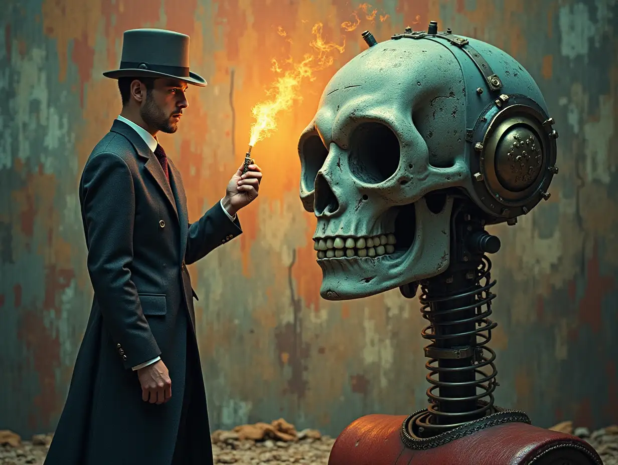 Surrealist questions for the artificial unconscious Steampunk