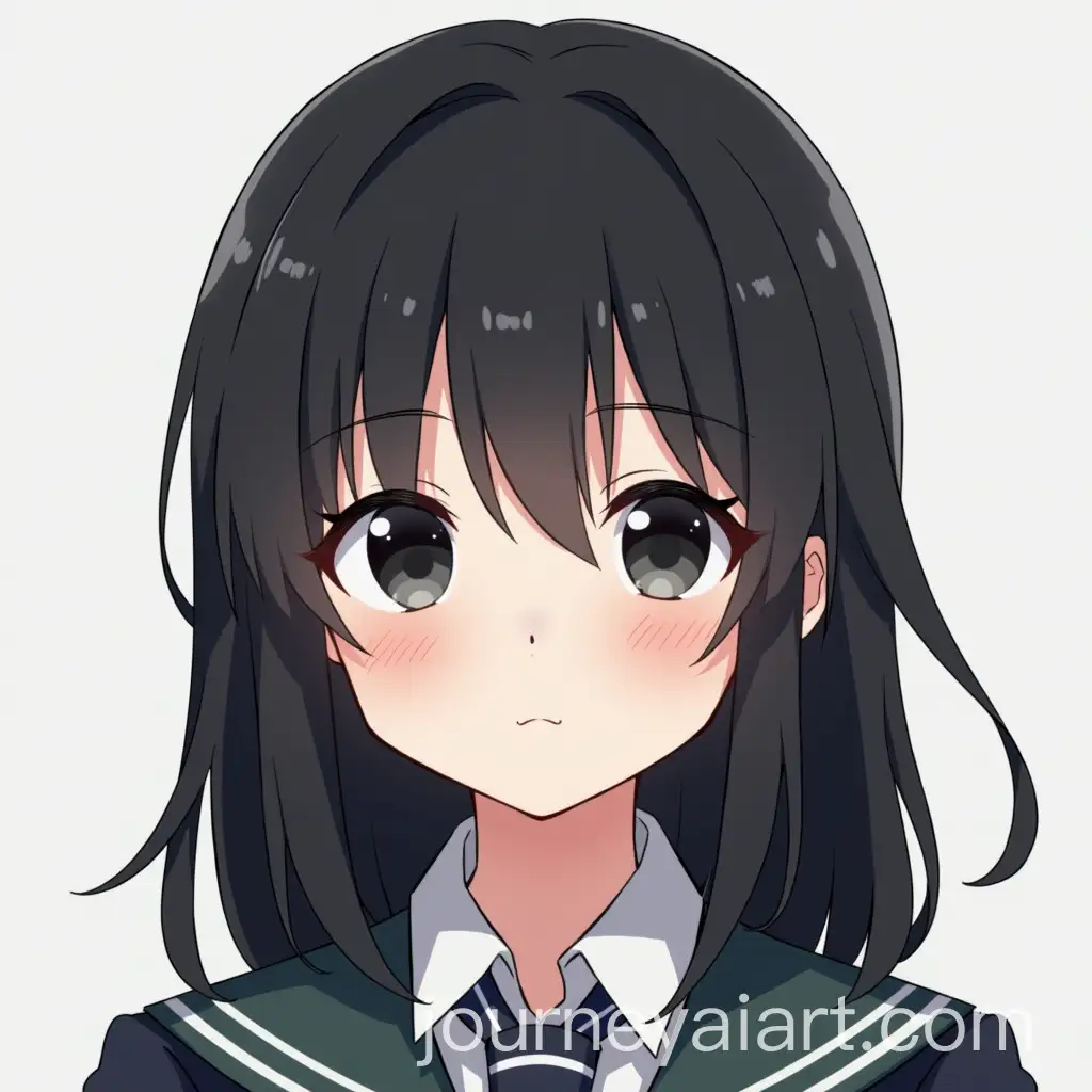 Character-in-Japanese-School-Uniform-with-Black-Eyes-and-Hair-in-Arcane-Style