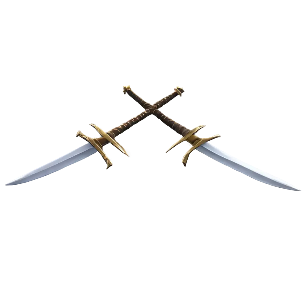 Two-CrossPNG-Image-Usage-Analysised-Swords-PNG-Image-for-Battle-Fight-Themes-CartoonAnimation-Style