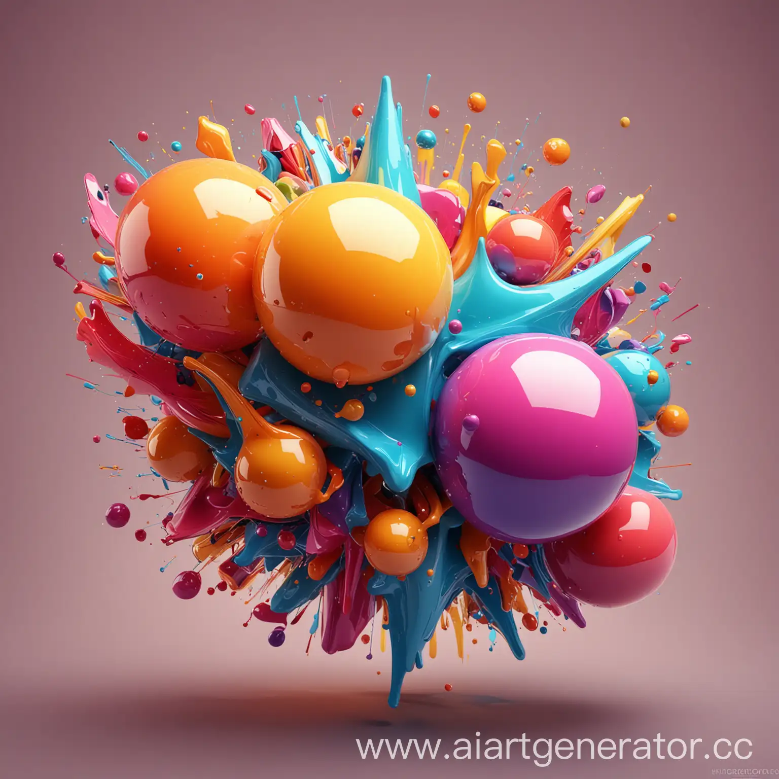 Abstract-3D-Forms-Bright-Colorful-Juicy-Professional-Artwork