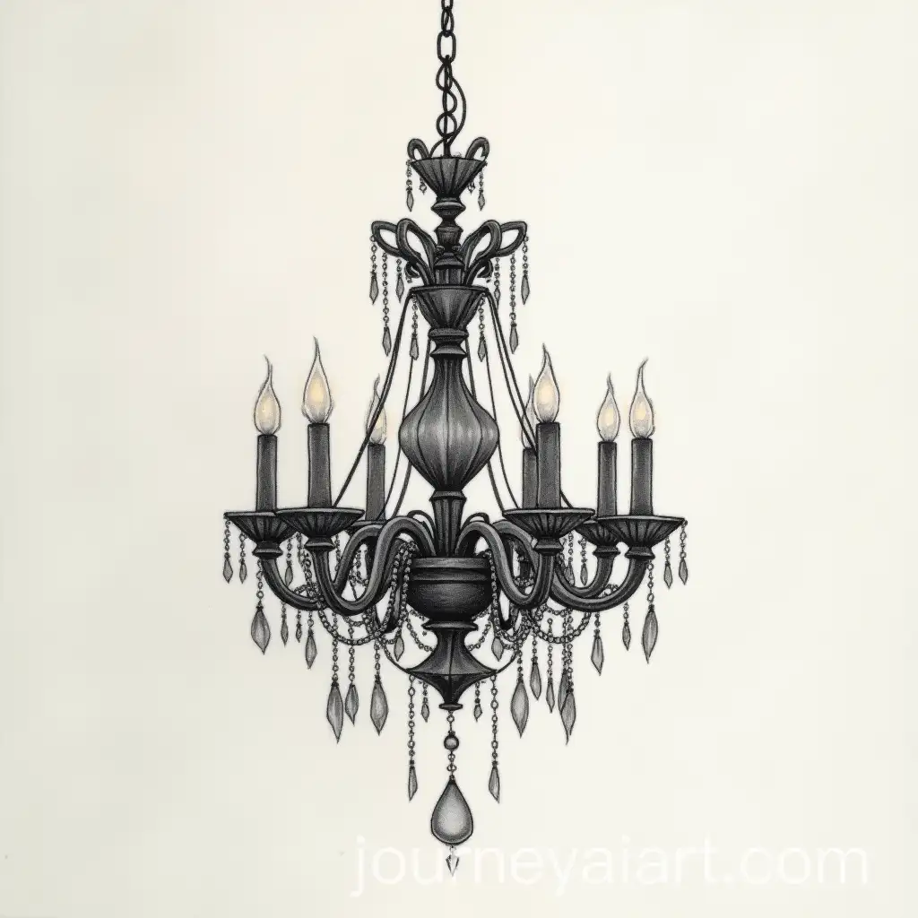 Intricate-Chandelier-Tattoo-Design-with-Light-Shadowing